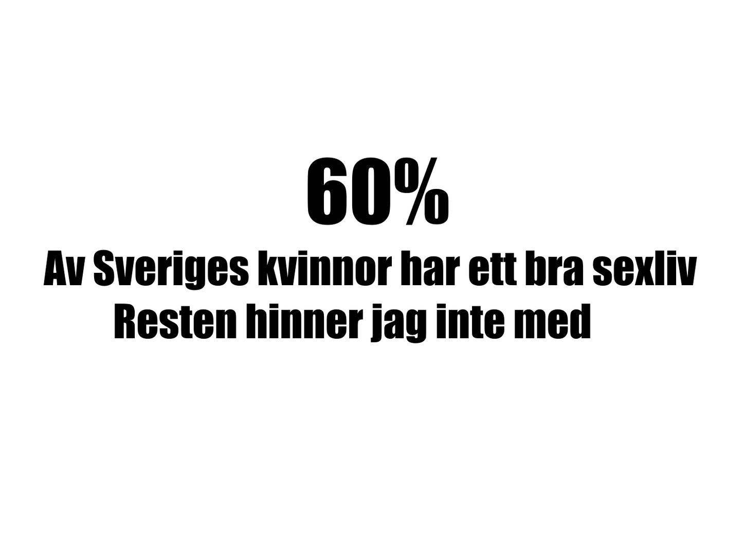 60% av sveriges kvinnor