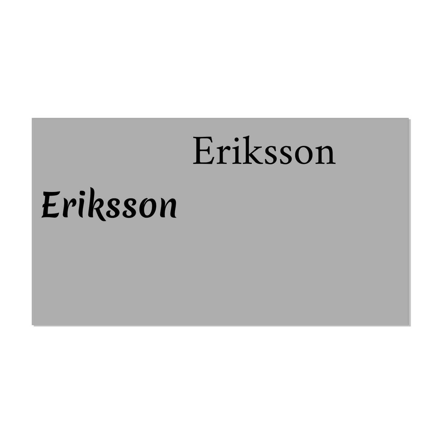 Designa Egen Dekal - Utskuren Text