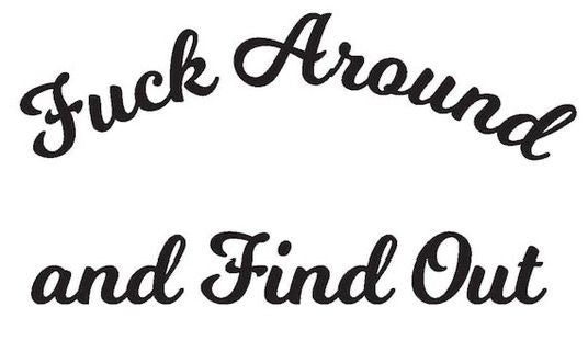 Fuck around and find out