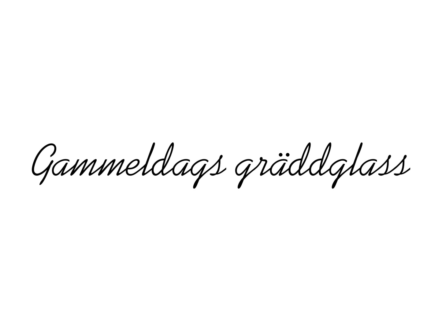 Gammeldags grädde