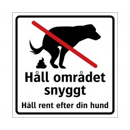 Håll området snyggt