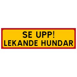 Se upp lekande hundar