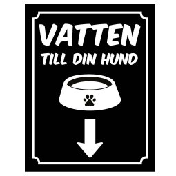 Vatten till hund