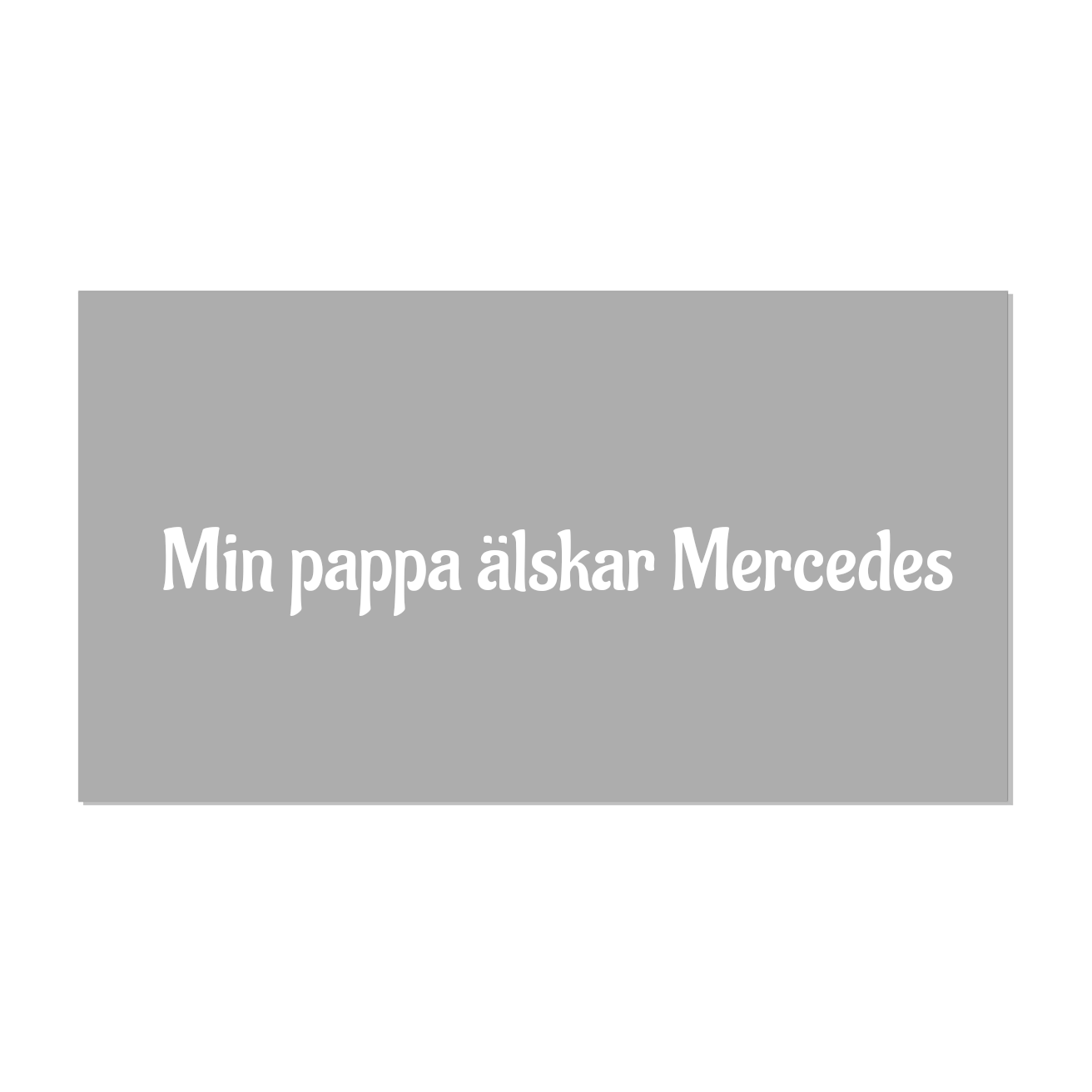 Designa Egen Dekal - Utskuren Text