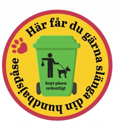 Slänga hundbajspåse
