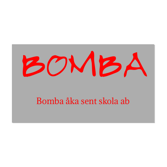 Designa Egen Dekal - Utskuren Text