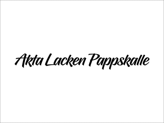 Akta lacken pappskalle