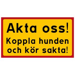 Akta oss koppla hunden och kör sakta