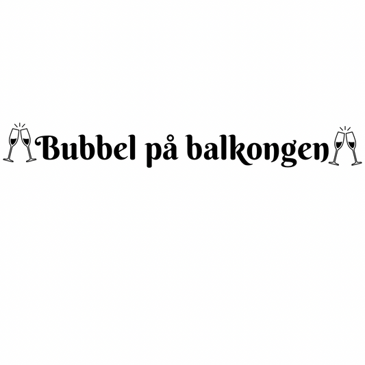 Bubbel på balkongen
