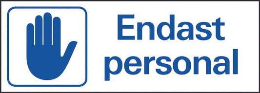 Endast personal