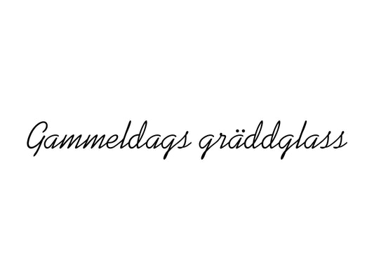 Gammeldags grädde