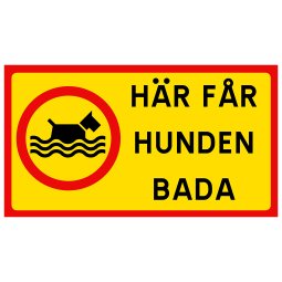 Här får hunden bada