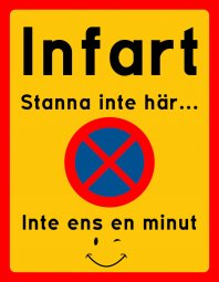 Infart stanna inte här