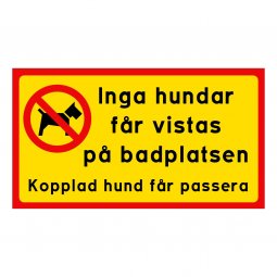 Inga hundar får vistas på badplatsen