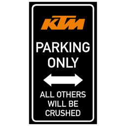 KTM parking only
