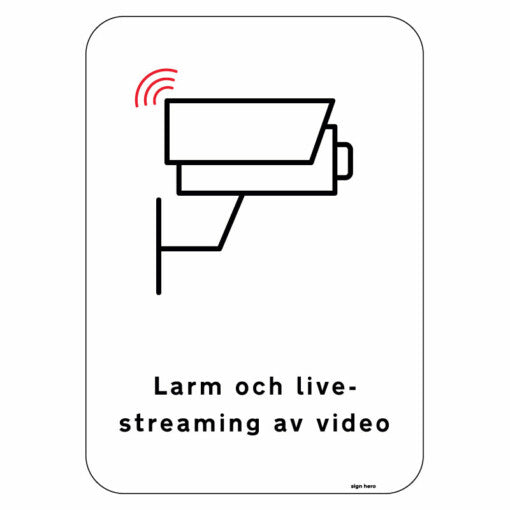 Larm och live video
