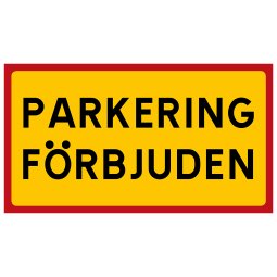 Parkering förbjuden