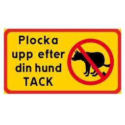 Kopia av Plocka upp efter din hund tack.