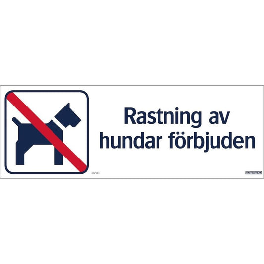 Rastning av hundar förbjuden