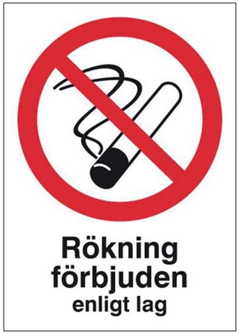 Rökning förbjuden