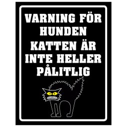 Varning för hunden