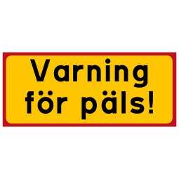 Varning för päls
