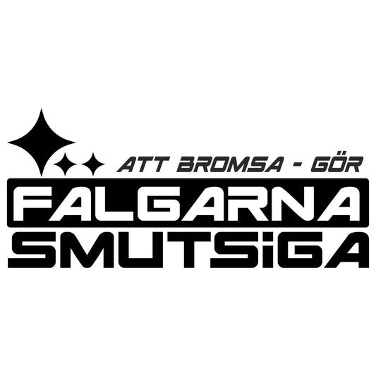 Att bromsa gör fälgarna smutsiga