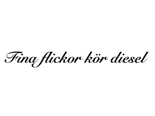 Fina flickor kör diesel
