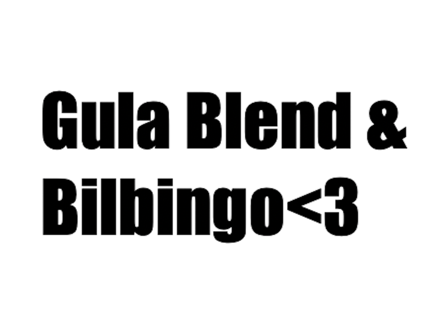 Gula blend & bilbingo