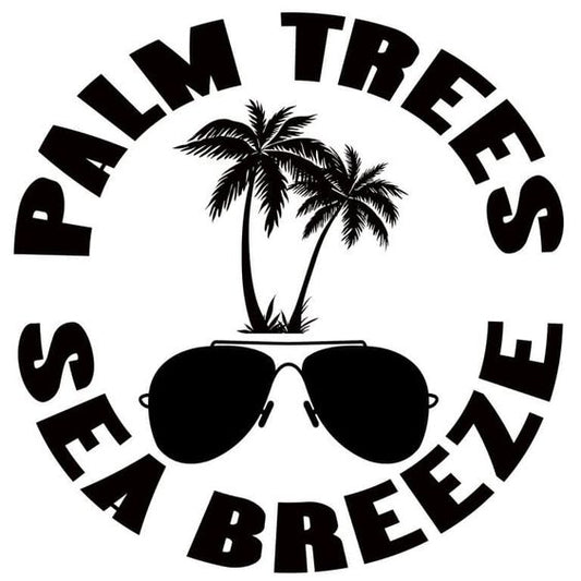 Palm trees sea breeze