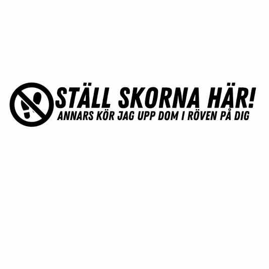 Ställ skorna här
